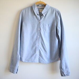 Aeropostale Light Blue Long Sleeve Button Down Shirt